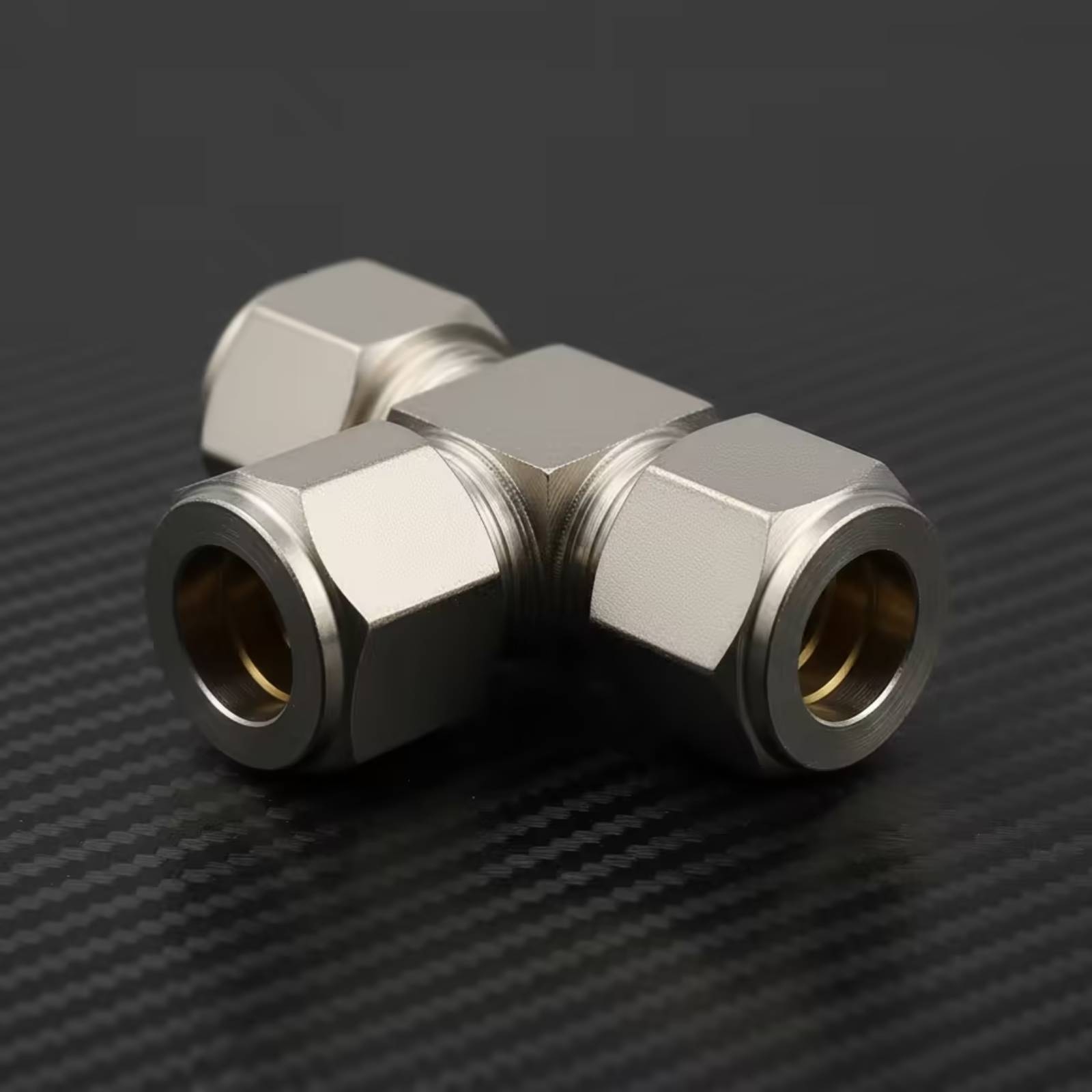 Compression Fitting Brass - Латунный компрессионный фитинг-тройник, компактный тройник для