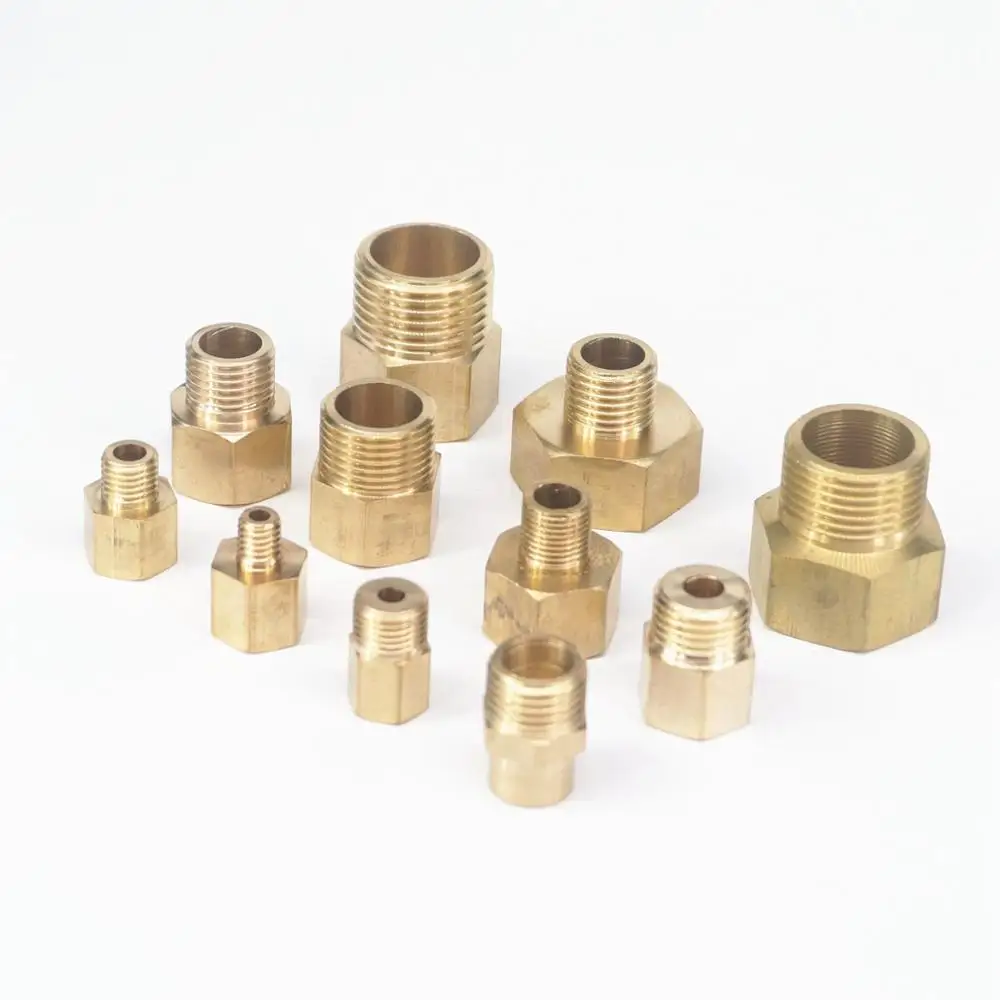 Compression Fitting Brass - 2 шт., латунный редуктор с шестигранным