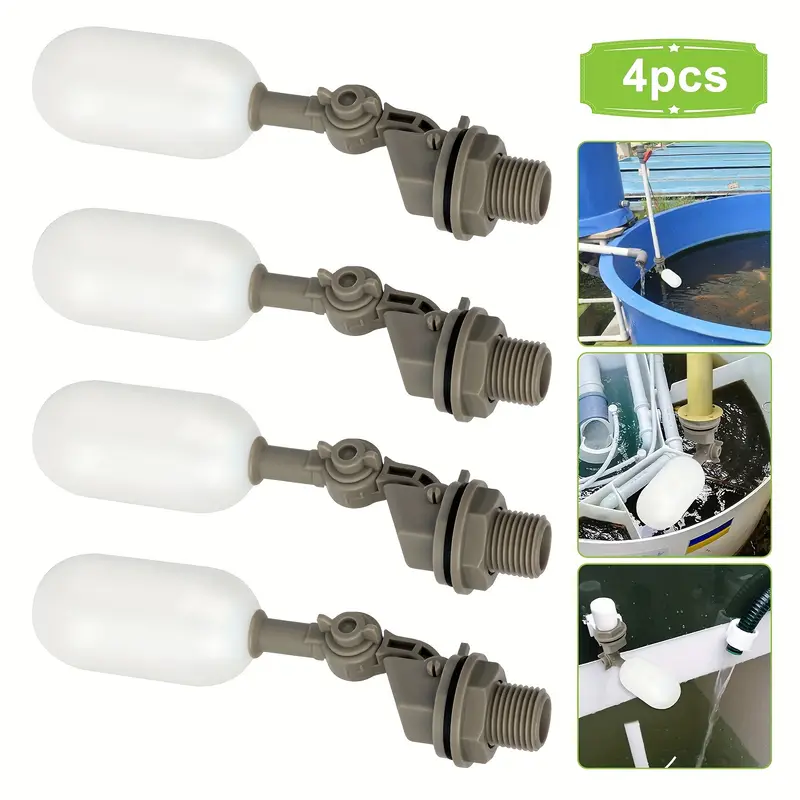 Float Ball Valve - 4 шт., пластиковый поплавковый шаровой клапан