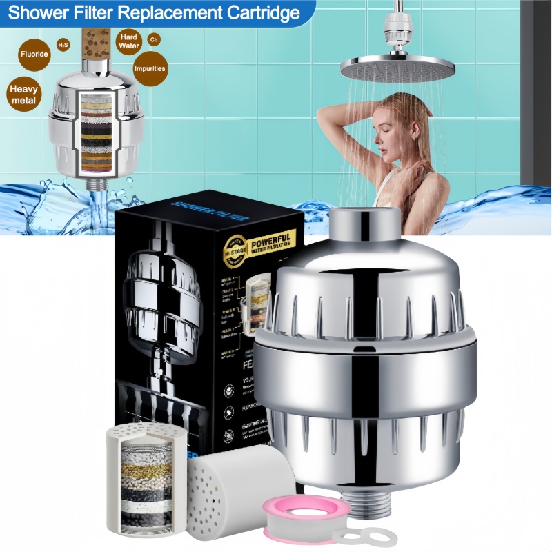 Shower Valve Cartridge - 15/20-ступенчатый высокопроизводительный фильтр для насадки для