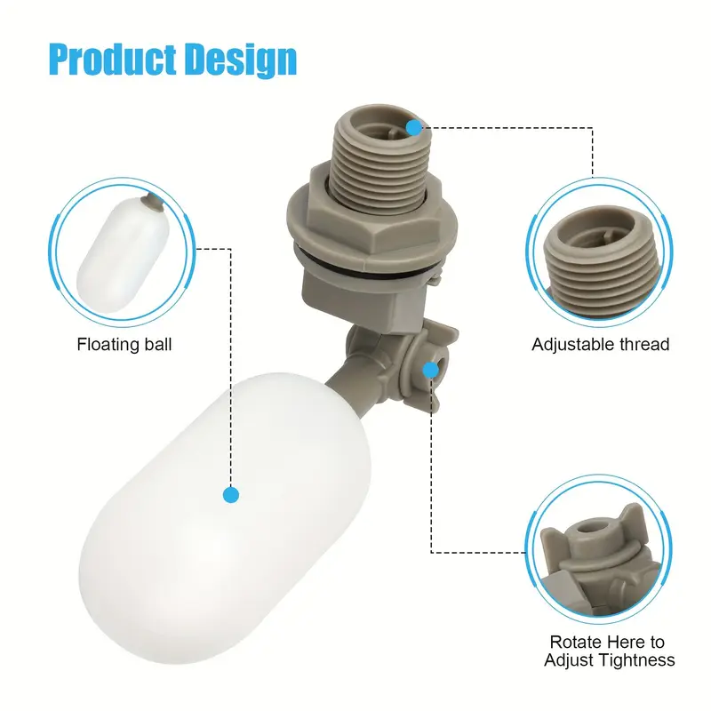 4 шт., пластиковый поплавковый – обзор и цена Float Ball Valve